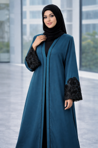 নেট হাতা চেরি Sea Green